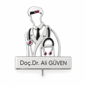 Doktor İsim Broşu